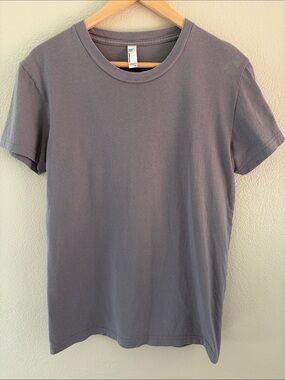 American Apparel cotton short sleeve t-shirt | gray | size extra large